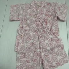 ベビー甚平 ピンク 90 日本製