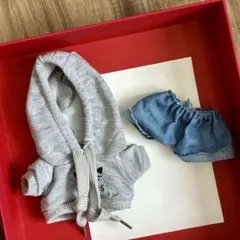 ラブブ着せ替え服2点セット17cm対応パーカーとデニムパンツ