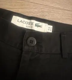 LACOSTE ブラック ショートパンツ SLIM FIT