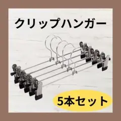クリップハンガー お得な5本セット スカート パンツ 収納 物干し