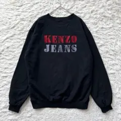 KENZO JEANS 刺繍　プルオーバー　スエット　トレーナー　洗えるのサムネイル