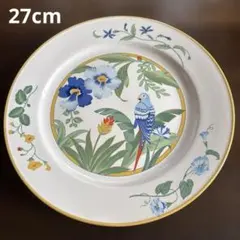 未使用 ARA 933大皿プレート 27cm 鳥柄 花柄 洋食器 日本製のサムネイル