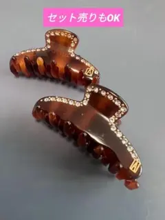 べっ甲柄 Gロゴ ヘアクリップ - メルカリ
