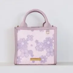 Maison de FLEUR フラワーレース 2Way スクエアトートバッグ