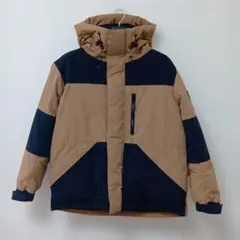 CAMP7★ ダウンジャケット☆ベージュ/ブラック★クリーニング済☆サイズM