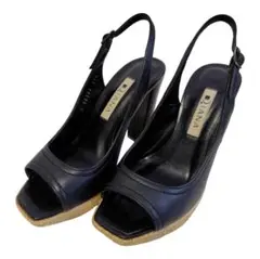 【希少サイズ】DIANA ストラップサンダル 21.5 小さい チャンキーヒール