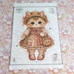 ①未使用 可愛い猫ちゃんパネル生地＆薔薇チェリー柄生地 - メルカリ