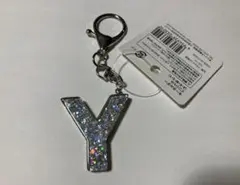 イニシャルキーホルダー Y ラメ入り