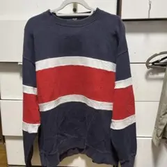 BEAMS HEART L トレーナー ネイビー/レッド/ホワイト