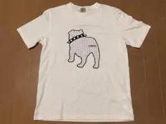 【新品タグ付】J.PRESS ジェイプレス Tシャツ ブルドッグ 刺繍 白 Mのサムネイル
