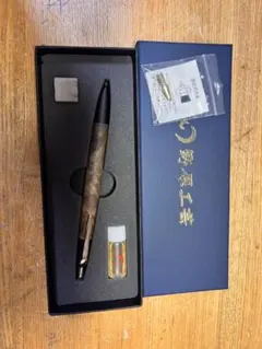 野原工芸　マーブルウッド　シャーペン　固定式口金アリ　箱付き付属品アリ 野原工芸斑紋金具マーブルウッドシャープペン 箱付き固定式口金