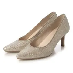 定価13,970円　メルモ MELMO ポインテッドトゥシャイニーパンプス