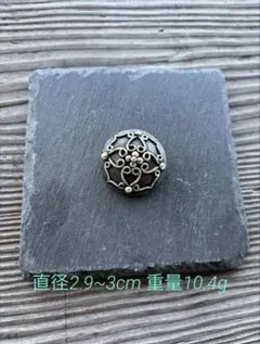 (大)アイヌ文様コンチョ 925950silver インディアンジュエリー系 アイヌ文様 コンチョ 925 950 silver インディアンジュエリー系 - メルカリ