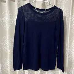 アーバンリサーチ　SENSE OF PLACE ネイビー長袖ニット