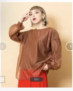 オズモーシス シアー レイヤード プルオーバー