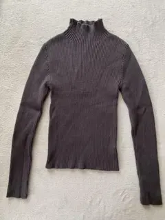 GRL ILLIT アイリット BEB 高領羅紋針織上衣 炭灰色