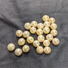 c1⭐︎あこや真珠⭐︎両穴7.5〜8.0mm⭐︎25個