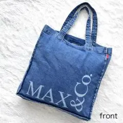 MAX & Co. マックスマーラ トートバッグ デニム ブルー 大容量のサムネイル