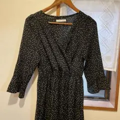AUNT MARIE'S ドット柄 カシュクールワンピースのサムネイル