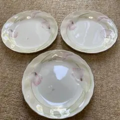 ハナエモリ 花柄 波型皿 3枚セットのサムネイル