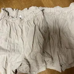 UNIQLO ギンガムチェック ハーフパンツ 130cm 2枚セット　双子