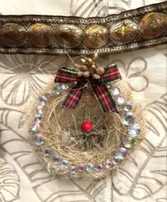 玄関リースクリスマス