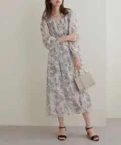 ピンタックプリーツお上品ワンピース natural couture