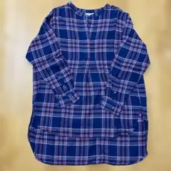 スタジオクリップ　チュニック　シャツ　チェック