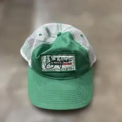 メッシュキャップ 緑　古着