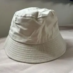 ベージュ コットン バケットハット