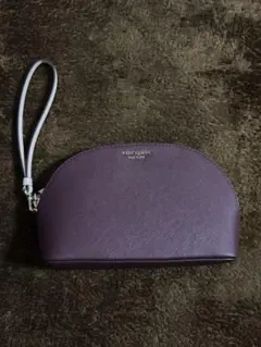 kate spade パープル ホワイト ポーチ