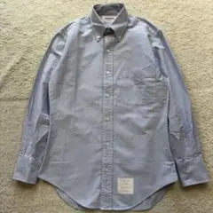 美品✨THOM BROWNE オックスフォードシャツ スカイブルー トリコロール 