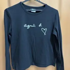 agnès b. ブラック長袖Tシャツ　サイズ3