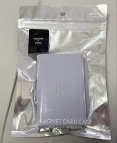 マグネットカードケース ラベンダー PUレザー