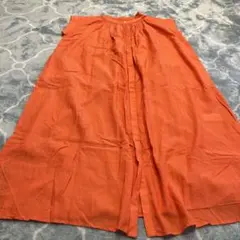 オレンジ ノースリーブ ワンピースSIMPLICITE