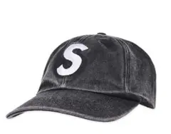 SUPREME Sロゴ ブラックキャップ