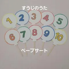 すうじのうた　ペープサート