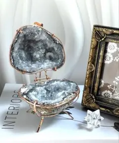 《花結晶》トレジャーメノウ　宝鉢　水晶　アゲート　リングピローにも　浄化