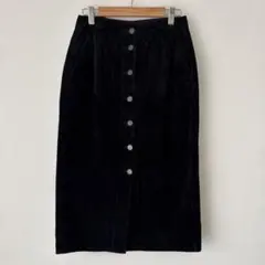 GU ブラック コーデュロイ タイトスカート