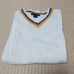 Ciaopanic　ホワイト Vネックニット セーターのサムネイル