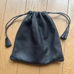 Bagllerina バグレリナ レザー巾着　ネイビー