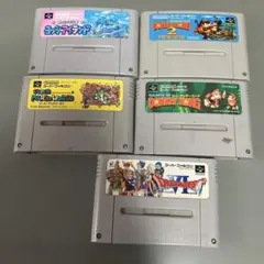 【ジャンク】スーパーファミコンソフト5本セットi