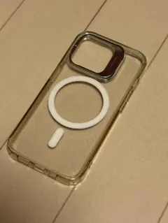 iPhone14Pro用スタンド付きMagSafe対応マグネティックケースクリア