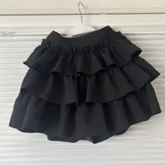 フリルミニスカート ブラック