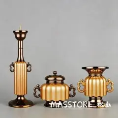密教法具 敬慕心型三具足 寺院用仏具 真鍮製 - メルカリ