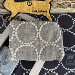 ハンドメイド　L字財布　ポーチ