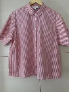 美品　agnes b. アニエスベー　シャツ　ストライプ