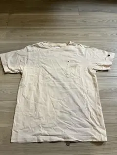 Champion Tシャツ ロゴ刺繍 ピンクサーモン　サイズ　LARGE