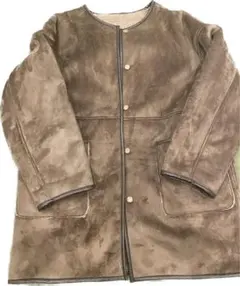 INGNI ボアムートンパイピングノーカラー／リバーシブルオーバーコート