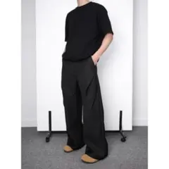 【深水光太着用デザイン】最終価格　変形ワイド フレアスラックス モード 韓国 L